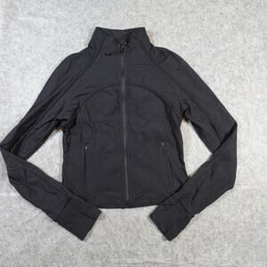 Lululemon Jacket Womens 10 Ribbed Nulu Cropped Define Full Zip Black